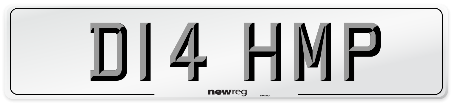 D14 HMP Number Plate from New Reg